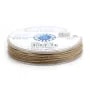 Cordonnet coton ciré beige 0.8mm  x 20m