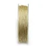 Fil polyester de couleur beige clair pailleté, 0.8mm x 29m