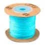Fil polyester bleu turquoise 0.5 mm x 5m