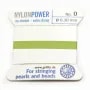 Fil power nylon avec aiguille inclus, de couleur vert x 2m