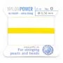 Nylon power wire with needle included, in garnet color x 2m
