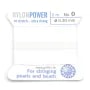 Fil power nylon avec aiguille inclus, de couleur blanc x 2m