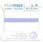 Nylon power wire with needle included, in garnet color x 2m