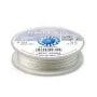 Fil cablé 19 brins gainé nylon plaqué argent 0.6mm x 9.15m