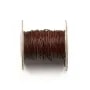 Fil en cuir chocolat 1.0mm  x 1m