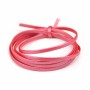 Cuir synthétique, de forme plate, de couleur rose foncé, 3mm x 90cm