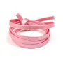 Cuir synthétique, de forme plate, de couleur rose claire 5mm x 90cm