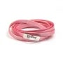 Cuir synthétique, de forme plate, de couleur rose claire 5mm x 90cm