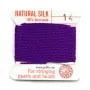 Silk bead cord 1.02mm  amethyste x 2m
