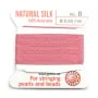 Fil du soie 0.8mm rose foncé x 2m