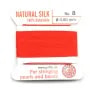 Fil du soie 0.8mm corail x 2m