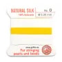 Fil du soie 0.3mm jaune x 2m
