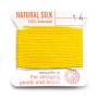 Silk bead cord 1.02mm  yellow x 2m