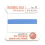 Fil du soie 0.3mm bleu x 2m