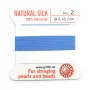 Fil du soie 0.45mm bleu x 2m