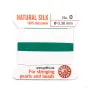 Fil de soie 0.3mm attaché à une aiguille vert x 2m