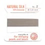 Fil du soie 0.45mm gris x 2m
