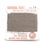 Fil du soie 1.02mm gris x 2m