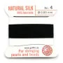 Fil du soie 0.6mm noir x 2m