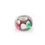 Pandora bleu & white 14mm x 1pc