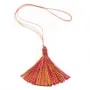 Pompon imitation soie bicolore 40mm x 1pc