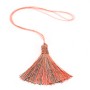 Imitation silk bicolore pompon 40mm x 1pc