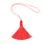 Pompon imitation soie violet lilas 40mm x 1pc