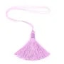 Imitation silk lilac purple pompon 40mm x 1pc