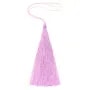 Pompon imitation soie violet lilas 80mm x 1pc