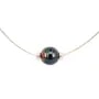 Necklace  tahiti pearl straling silver 925 45cm  x 1pc