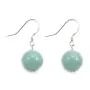 Earring silver 925 amazonite 12mm x 2pcs 