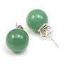 Boucle d'oreille aventurine 10mm  x 2pcs