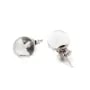Boucle d'oreille cristal de roche 10mm x 2pcs