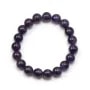 Bracelet Amethyst Round Ball 10 MM