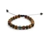 Bracelet Oeil de tigre matte & perle de culture de tahiti x 1pc
