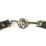 Simple necklace gives a pearly gloss to abalone 16.3x43.2mm x 1pc