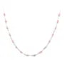 Collier chaine argent 925 bambou de mer rose 4mm x 1pc