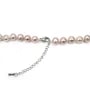 Collier simple Perle D'eau Douce mauve 8-9mm
