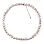 Collier simple Perle D'eau Douce mauve 8-9mm