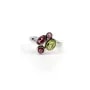 Bague tourmaline en argent 925 rhodié x 1pc