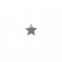 925 silver charm medal engraving, in shape of stars measuring 10mm  x 2pcs 