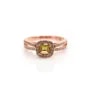 Bague tourmaline en argent 925 rhodié x 1pc