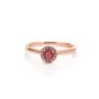 Bague tourmaline en argent 925 rhodié x 1pc