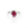 Bague tourmaline en argent 925 rhodié x 1pc