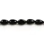 Onyx, goutte plate, 6x9mm x 40cm
