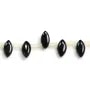 Agate noire losange 5x10mm x 40cm