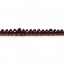 Garnet, round shape, graded size x 40cm