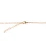 Collier en plaquée par "flash" or sur laiton avec pendentif flacon de parfum en Quartz rose