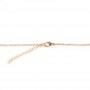 Collier en plaquée par "flash" or sur laiton avec pendentif flacon de parfum en Améthyste