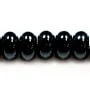 Onyx noir, rondelle, 6x10mm x 40cm
